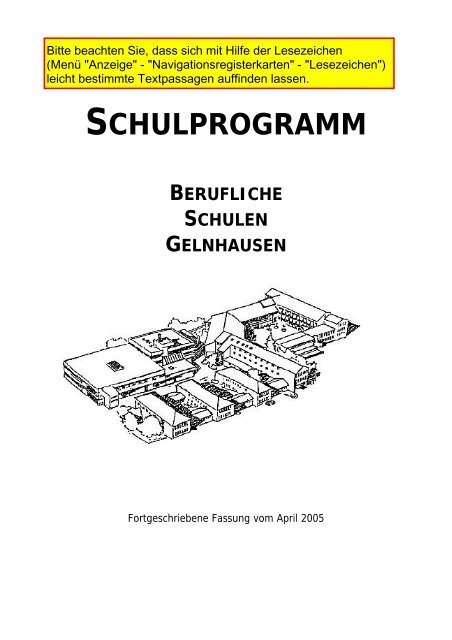SCHULPROGRAMM - Berufliche Schulen Gelnhausen