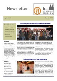 Newsletter Gelnhauser Tafel E V