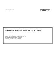 A Nonlinear Capacitor Model for Use in PSpice - Cadence ...