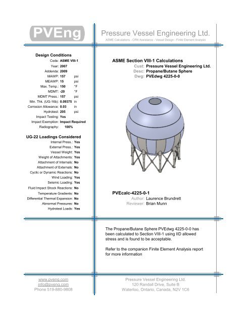 ASME VIII-1 Code Calculations - PVEng