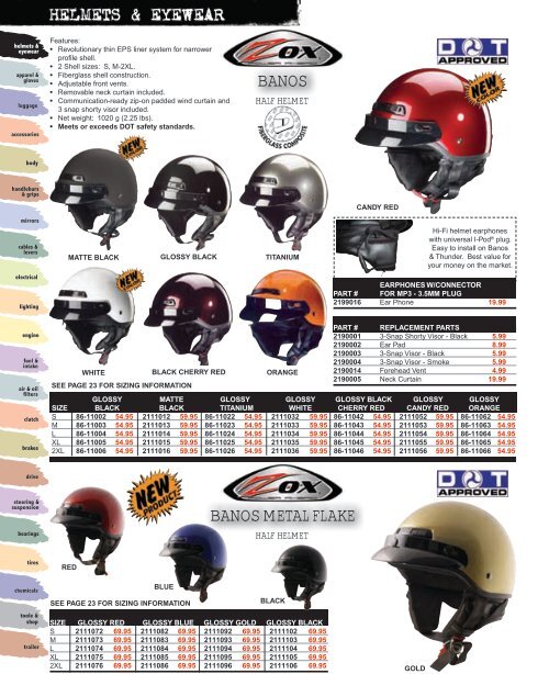 Helmets and Eyewear - Automatic Distributors