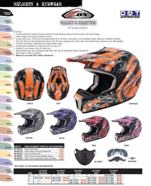 Helmets and Eyewear - Automatic Distributors