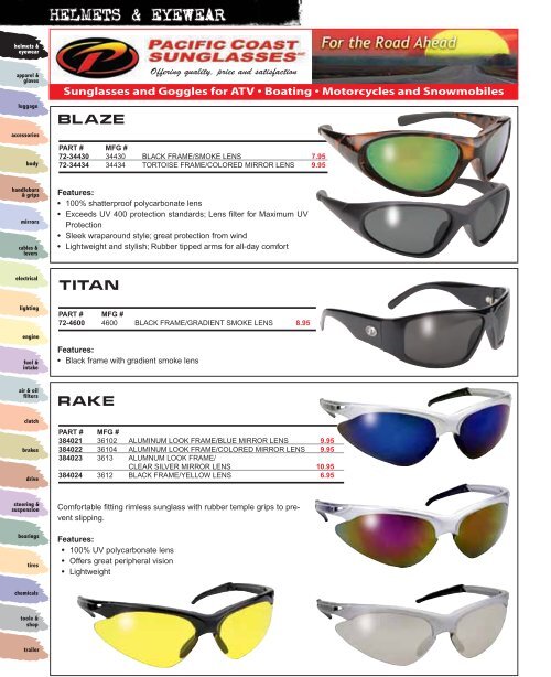 Helmets and Eyewear - Automatic Distributors