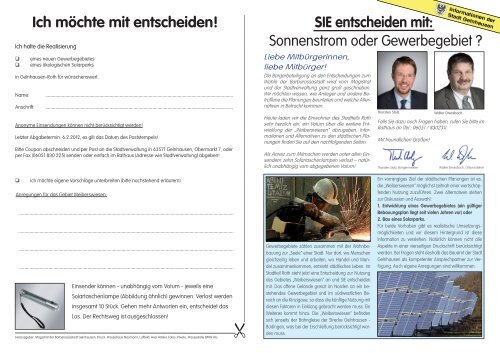 Neues Gewerbe bringt Arbeitsplätze Solarpark ... - Gelnhausen