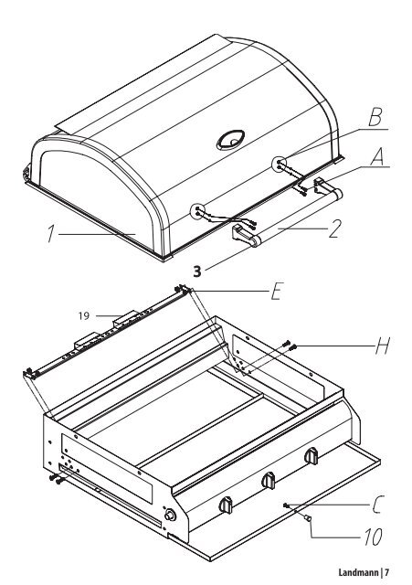 Gassgrill 12259CB Monteringsanvisning