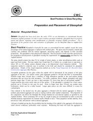 Preparation and Placement of Glassphalt - Uniclass