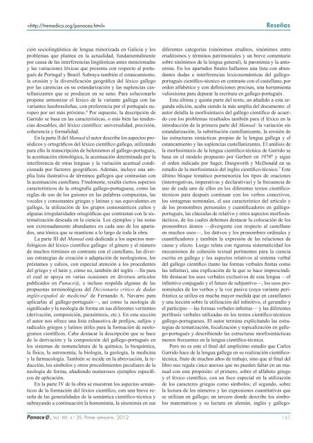 Panace@ - Revista de Medicina, Lenguaje y TraducciÃ³n - TremÃ©dica