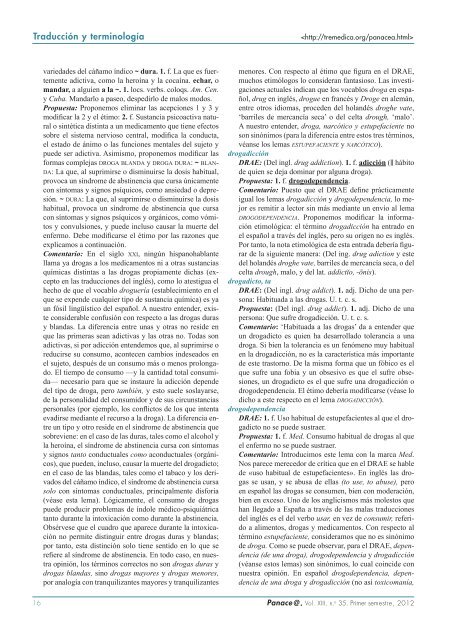 Panace@ - Revista de Medicina, Lenguaje y TraducciÃ³n - TremÃ©dica