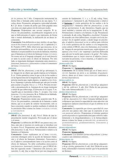 Panace@ - Revista de Medicina, Lenguaje y TraducciÃ³n - TremÃ©dica