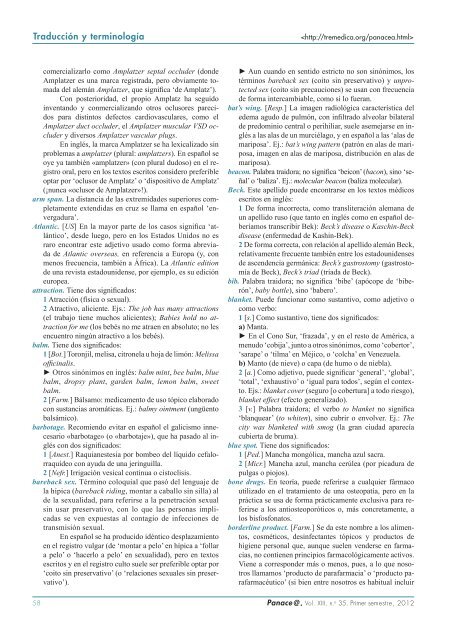 Panace@ - Revista de Medicina, Lenguaje y TraducciÃ³n - TremÃ©dica