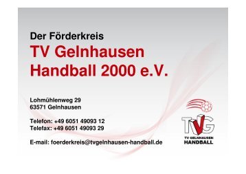 Jugend - TV Gelnhausen Handball