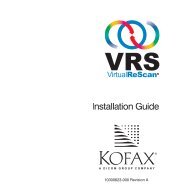 VRS Installation Guide - Visioneer Product Support and Drivers