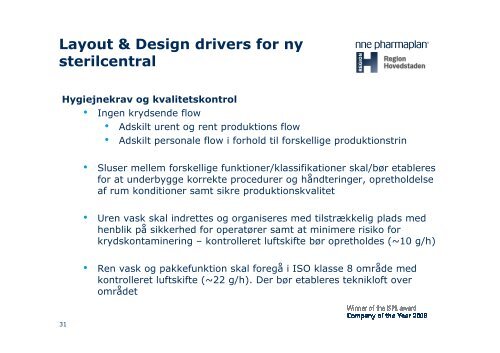 Central Sterilcentral - Region Hovedstadens Psykiatri