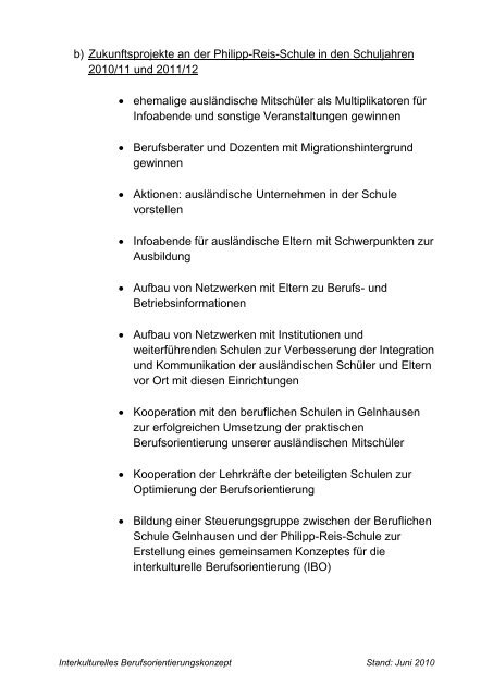 Interkulturelle Berufsorientierung an der Philipp-Reis-Schule in ...