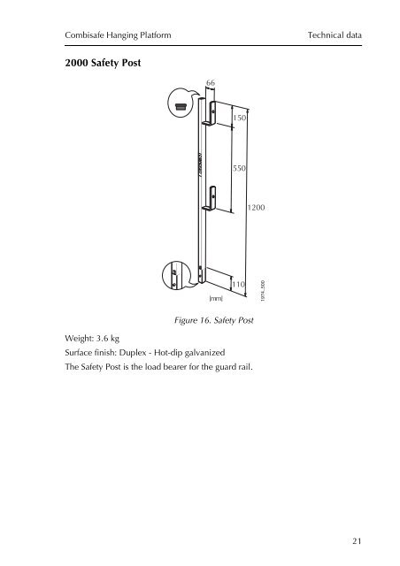 Hanging Platform - Combisafe