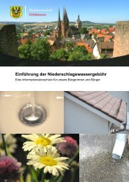 Einführung der Niederschlagswassergebühr - Gelnhausen