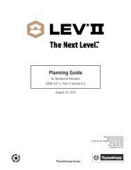 LEV II Planning Guide - ThyssenKrupp Access