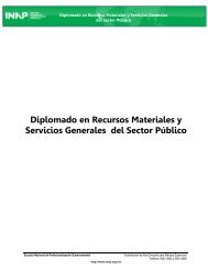 Diplomado en Recursos Materiales y Servicios Generales del ... - Inap