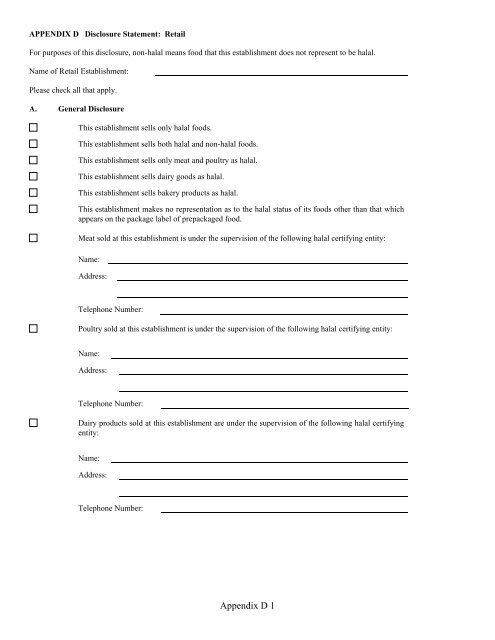 Halal Registration Form - Illinois Department of Agriculture