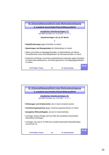 Wegzugsbesteuerung - P+P PÃ¶llath + Partners