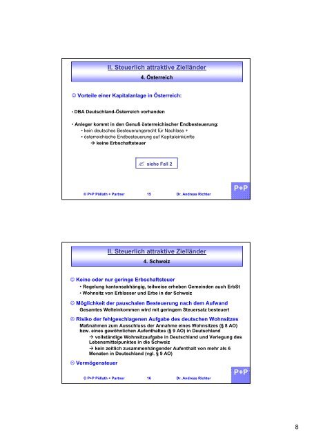 Wegzugsbesteuerung - P+P PÃ¶llath + Partners