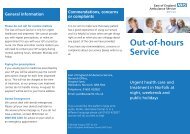 Out-of-hours Service - Timber Hill Health Centre