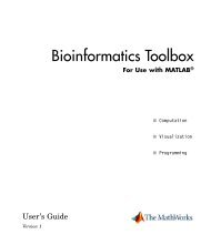 Bioinformatics Toolbox - Parent Directory