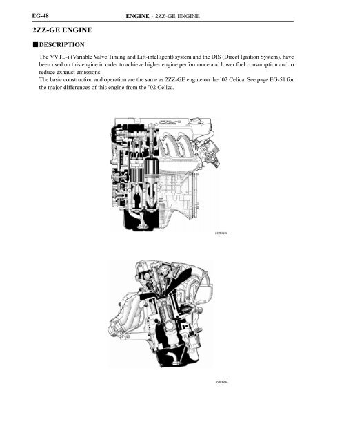 2ZZ-GE ENGINE