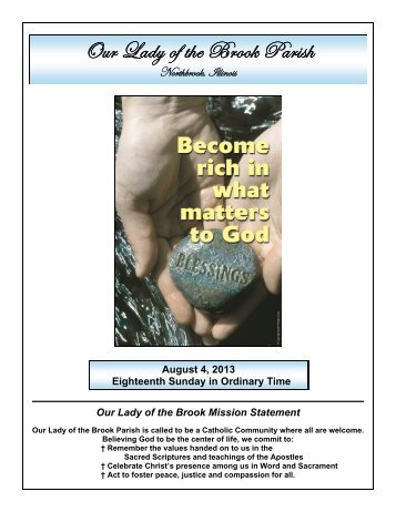 Aug. 4, 2013 - Our Lady of the Brook Parish