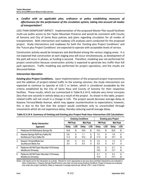 Initial Study MND - Sonoma County Agricultural Preservation and ...