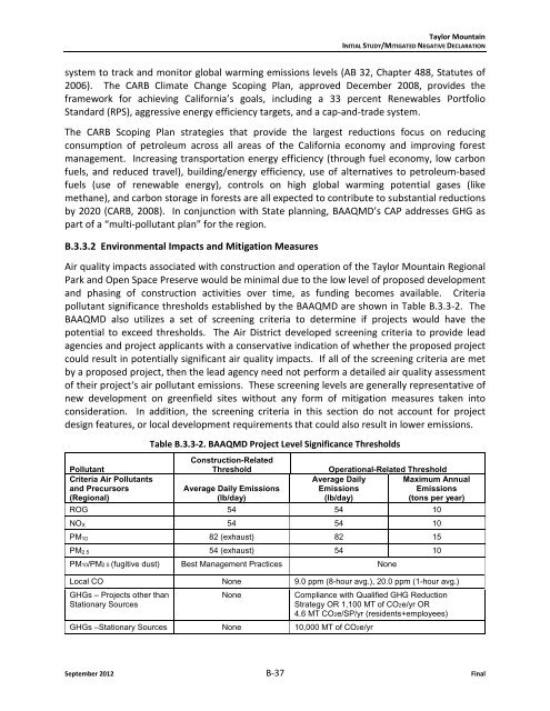 Initial Study MND - Sonoma County Agricultural Preservation and ...