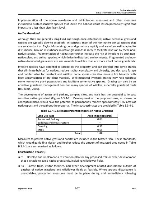 Initial Study MND - Sonoma County Agricultural Preservation and ...