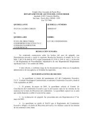 Sylvia Calero Cerezo v Junta de Directores del Condominio ... - DACO