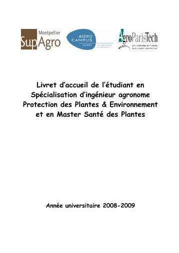 Livret accueil 08-09 - Montpellier SupAgro