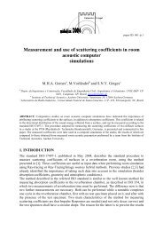 Measurement and use of scattering coefficients in room acoustic ...