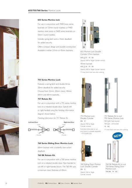 1000 Series Mortice Locks - Door Hardware Sydney