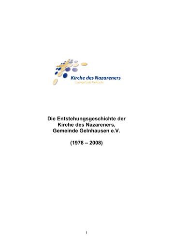 Entstehungsgeschichte der Gemeinde Gelnhausen (1978 - 2008)
