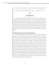 the catholic church in poland and the holocaust, 1939 ... - Yad Vashem