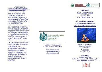 Prof. Luigi Onnis Cortona - Istituto di Terapia Familiare di Firenze