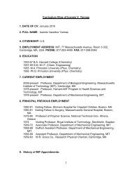 Curriculum Vitae of Ioannis V. Yannas 1. DATE OF CV: January ...