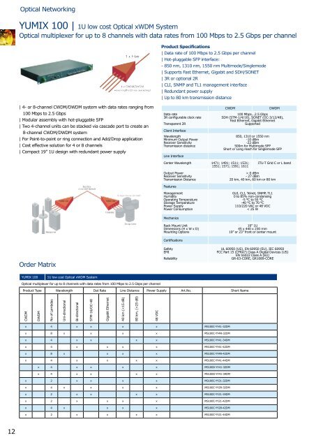 English Ethernet Solutions - from Optical to Last Mile Catalog 2006