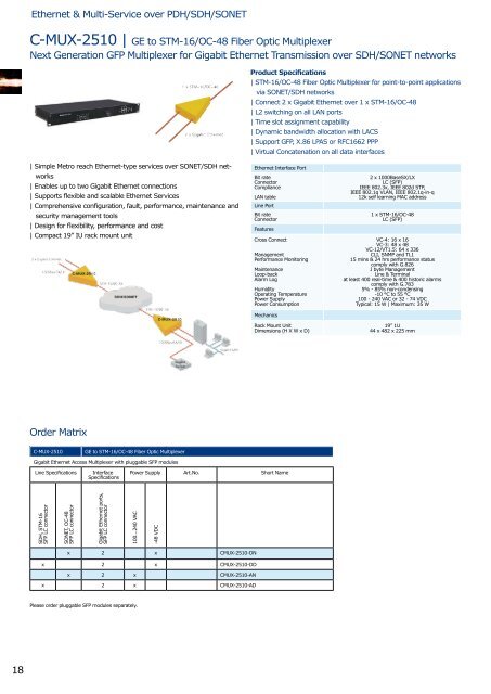 English Ethernet Solutions - from Optical to Last Mile Catalog 2006