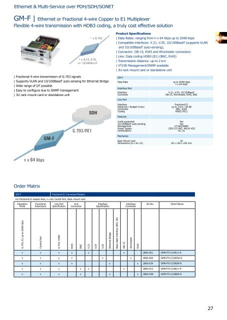 English Ethernet Solutions - from Optical to Last Mile Catalog 2006