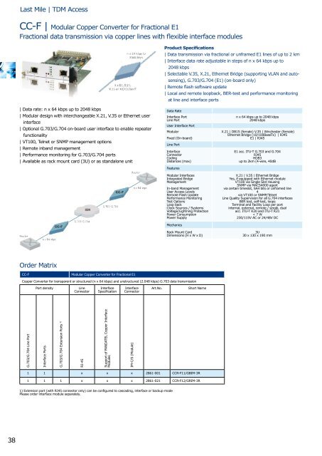 English Ethernet Solutions - from Optical to Last Mile Catalog 2006