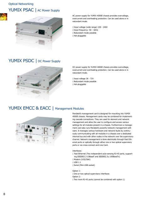 English Ethernet Solutions - from Optical to Last Mile Catalog 2006