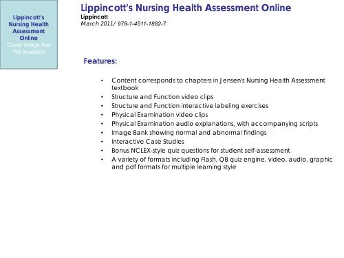 Nursing Assessment Bookshelf