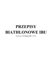 Przepisy biathlonowe IBU 2010