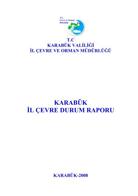 karabük il çevre durum raporu - çevresel etki değerlendirme ...