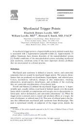 Myofascial Trigger Points