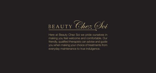 treatment list - Beauty Chez Soi
